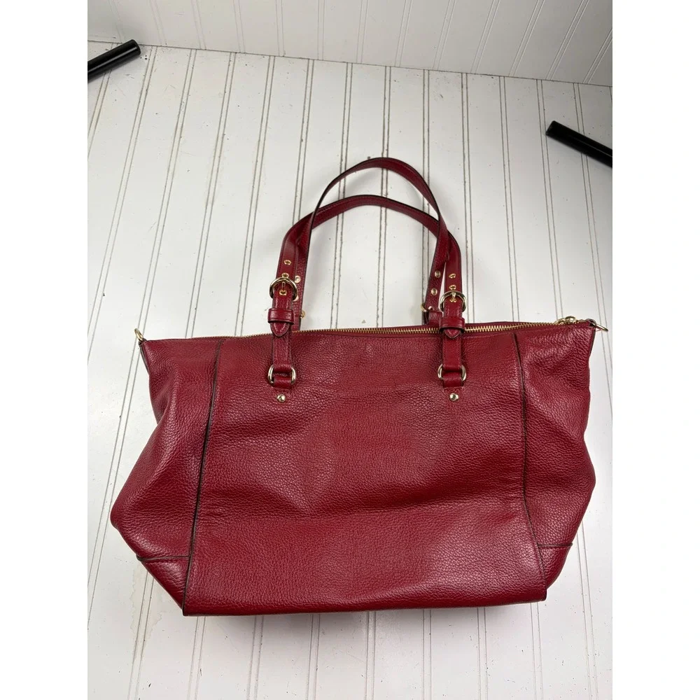 Coach Vintage Y2K Kleo Carryall Red Leather Shoulder Bag Tote